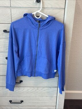 Vuori Blue Full-Zip Hoodie